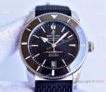 (GF) Replica Breitling Superocean Heritage II 9015 Watch Black Rubber Strap